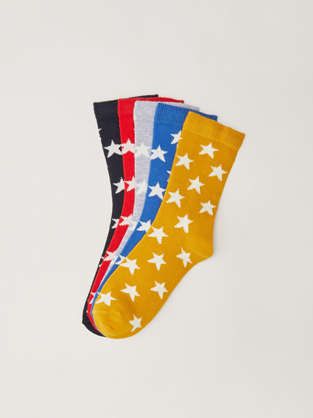 Karışık Desenli Erkek Çocuk Soket Çorap 5'li