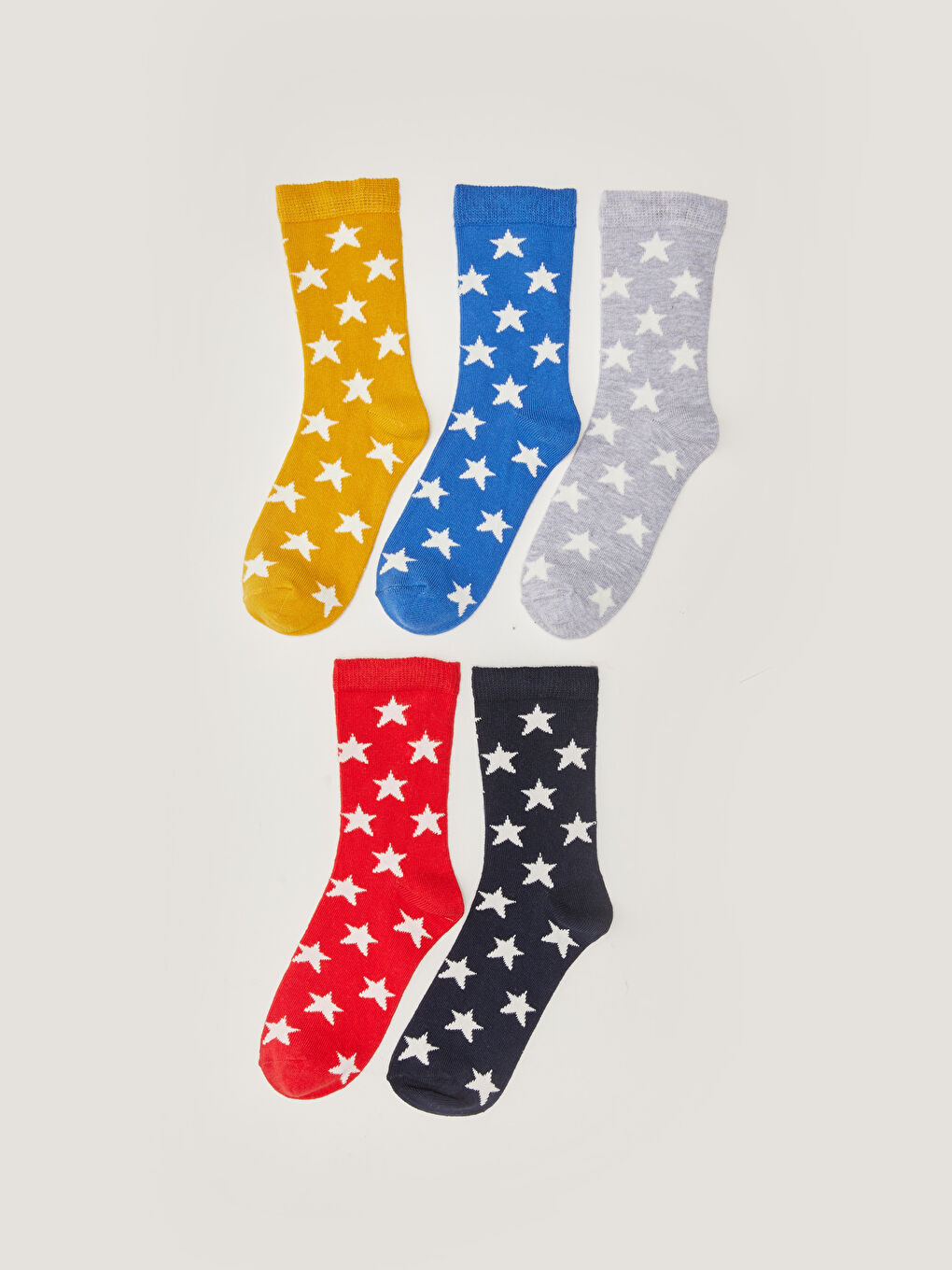 Karışık Desenli Erkek Çocuk Soket Çorap 5'li-1