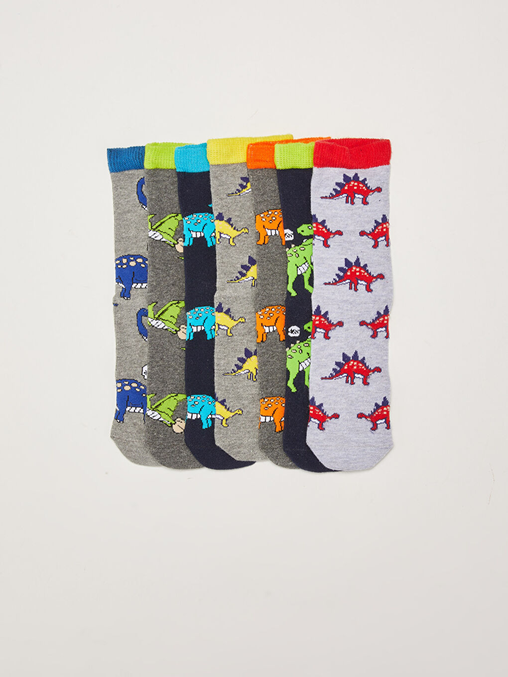 Karışık Desenli Erkek Çocuk Soket Çorap 7'li