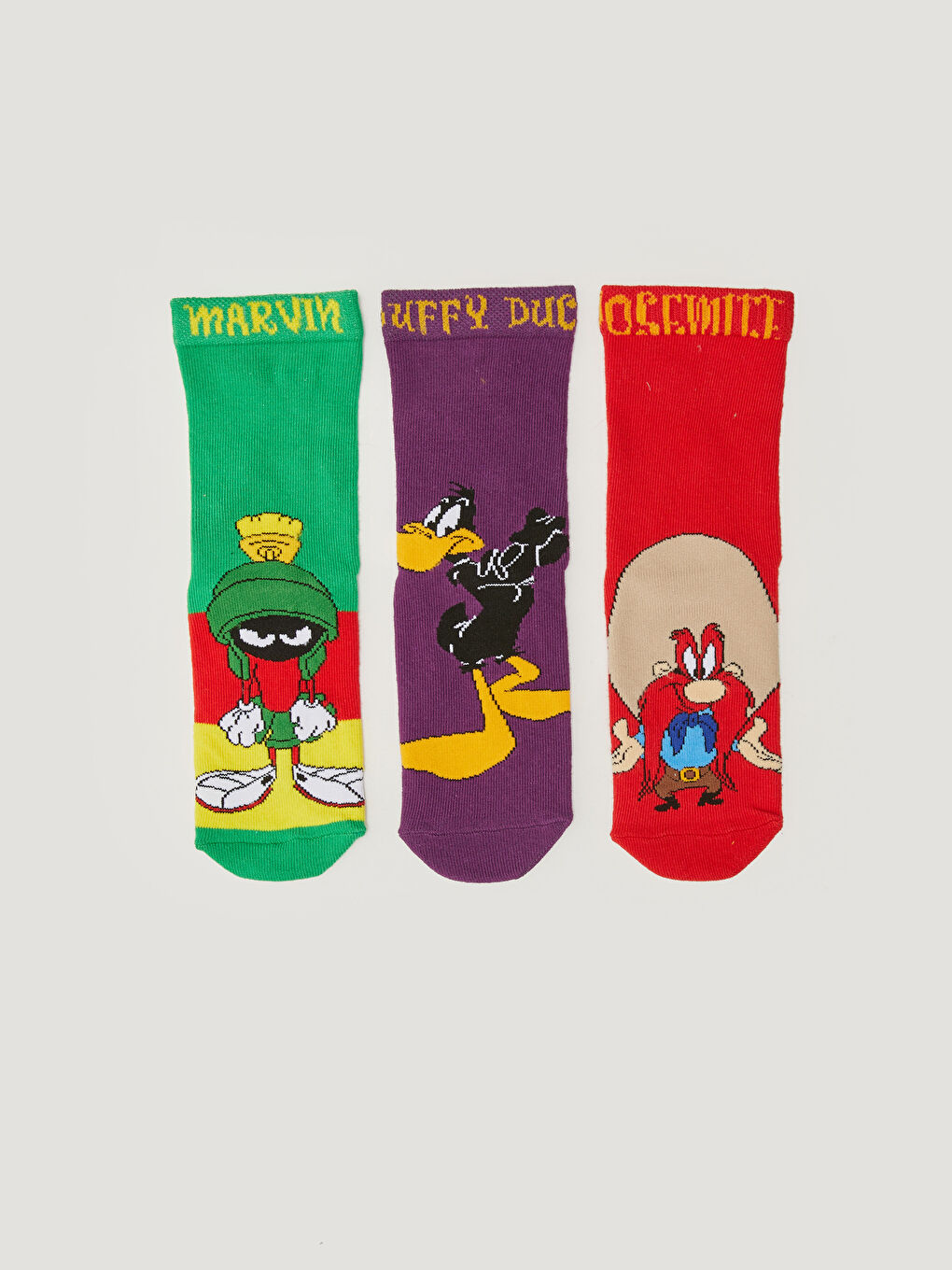 Looney Tunes Patterned Boys Socks 3 Pack-1