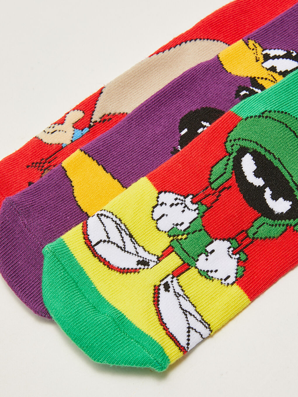 Looney Tunes Patterned Boys Socks 3 Pack-2