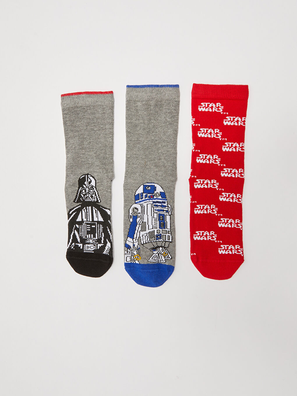 Star Wars Patterned Boys Socks 3 Pack-1