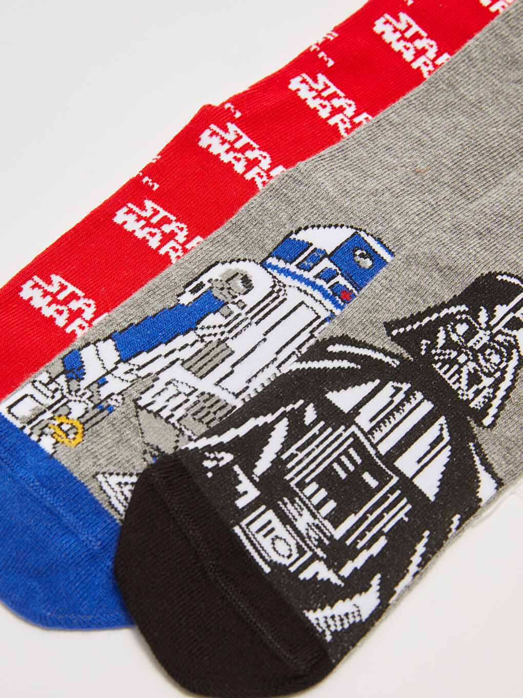 Star Wars Patterned Boys Socks 3 Pack-2
