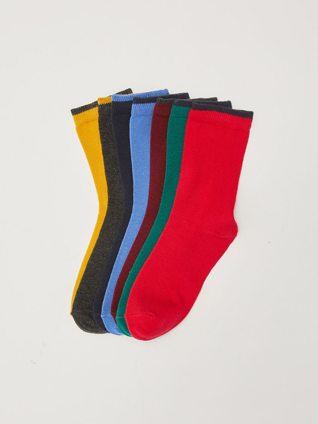 Karışık Basic Erkek Çocuk Soket Çorap 7'li