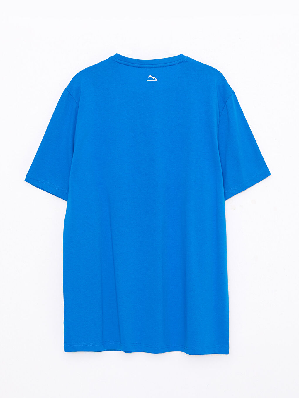 Mavi Bisiklet Yaka Kısa Kollu Baskılı Erkek Tişört-6