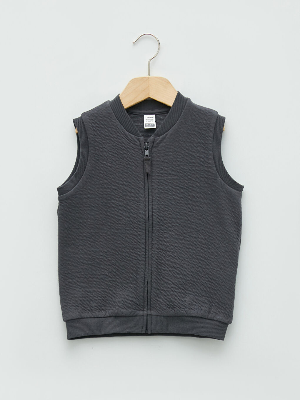 LCW baby Crew Neck Baby Boy Zippered Vest -W1DY88Z1-JNL