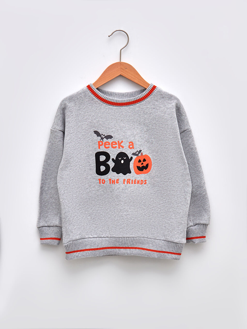 LCW baby Crew Neck Long Sleeve Printed Baby Boys' Sweatshirt -W1EA28Z1-D5P