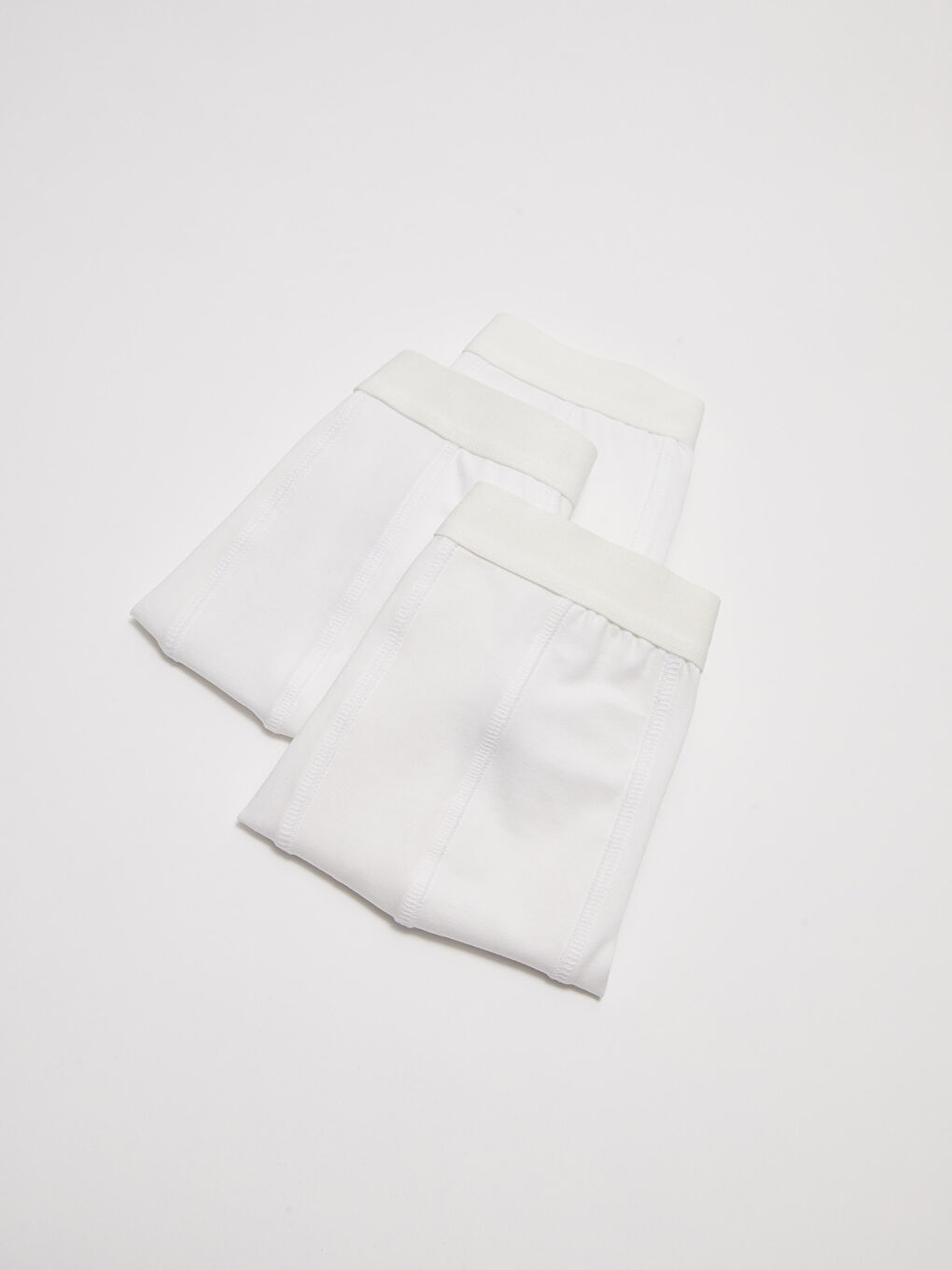 سراويل بوكسر قطن مطاطي بقصة عادية للرجال - ٣ قطع-1