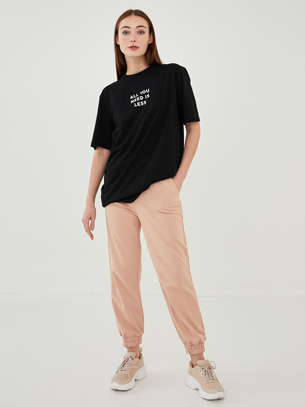 Туника с круглым вырезом, с принтом, с коротким рукавом для женщин-3