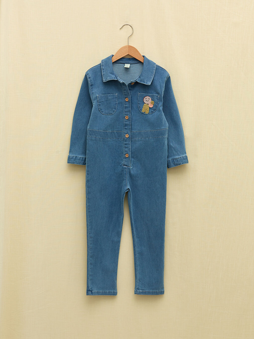 LCW baby Polo Neck Long Sleeve Baby Girl Jean Salopet -W1EB12Z1-507