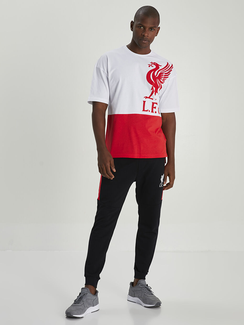 Crew Neck Short Sleeve Liverpool Printed Men's Fan T-Shirt-2