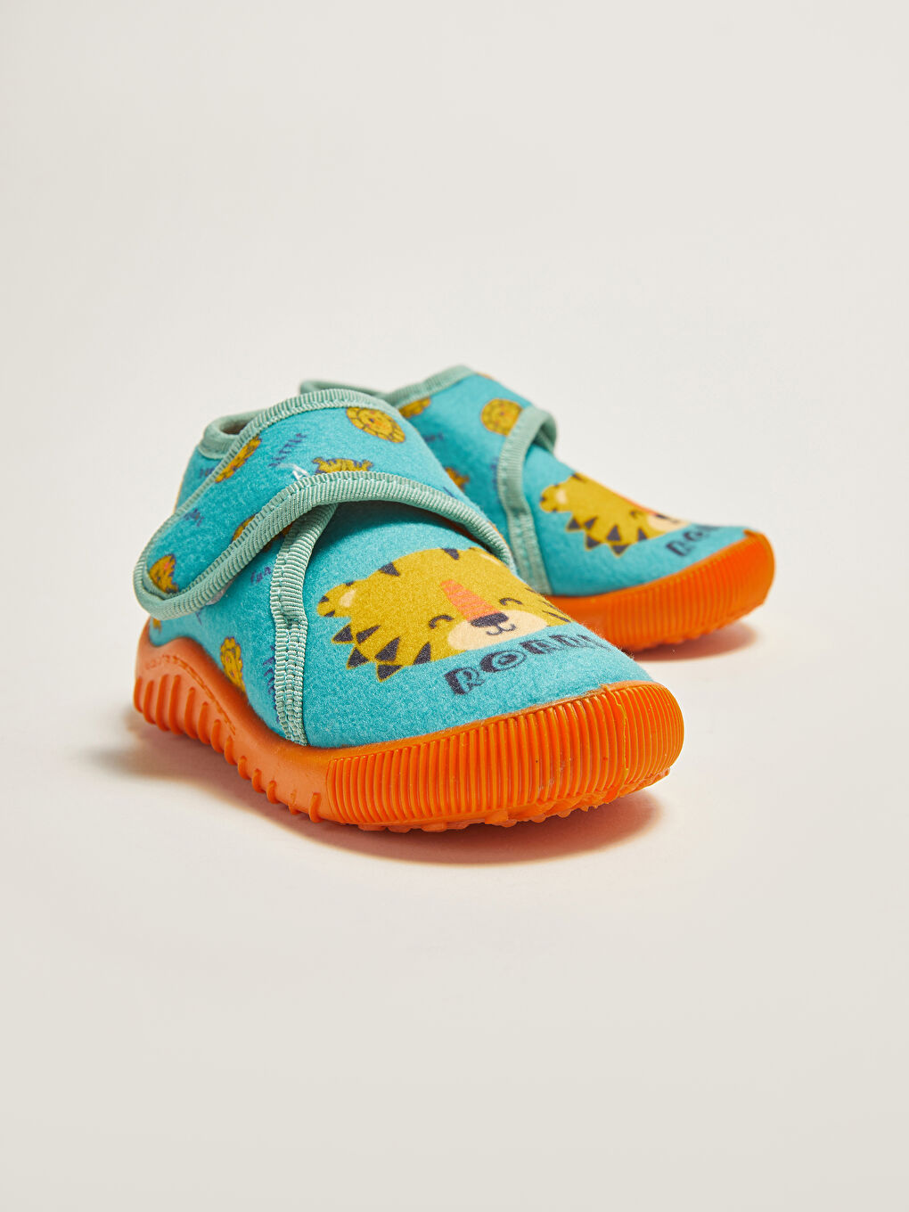 Yeşil Baskılı Cırt Cırtlı Erkek Bebek Panduf-2