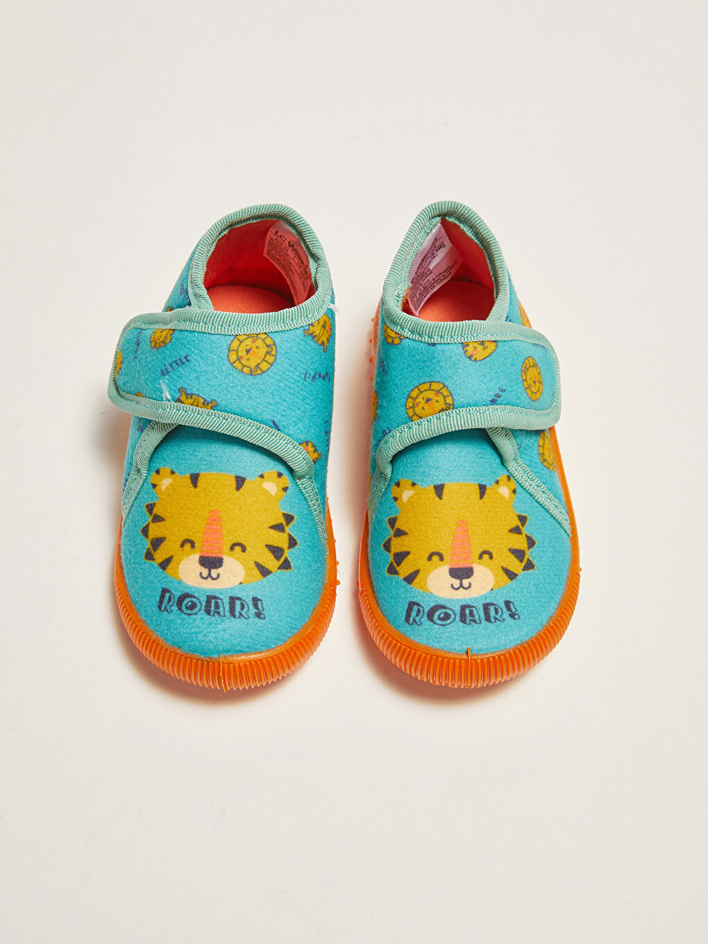 Yeşil Baskılı Cırt Cırtlı Erkek Bebek Panduf-3