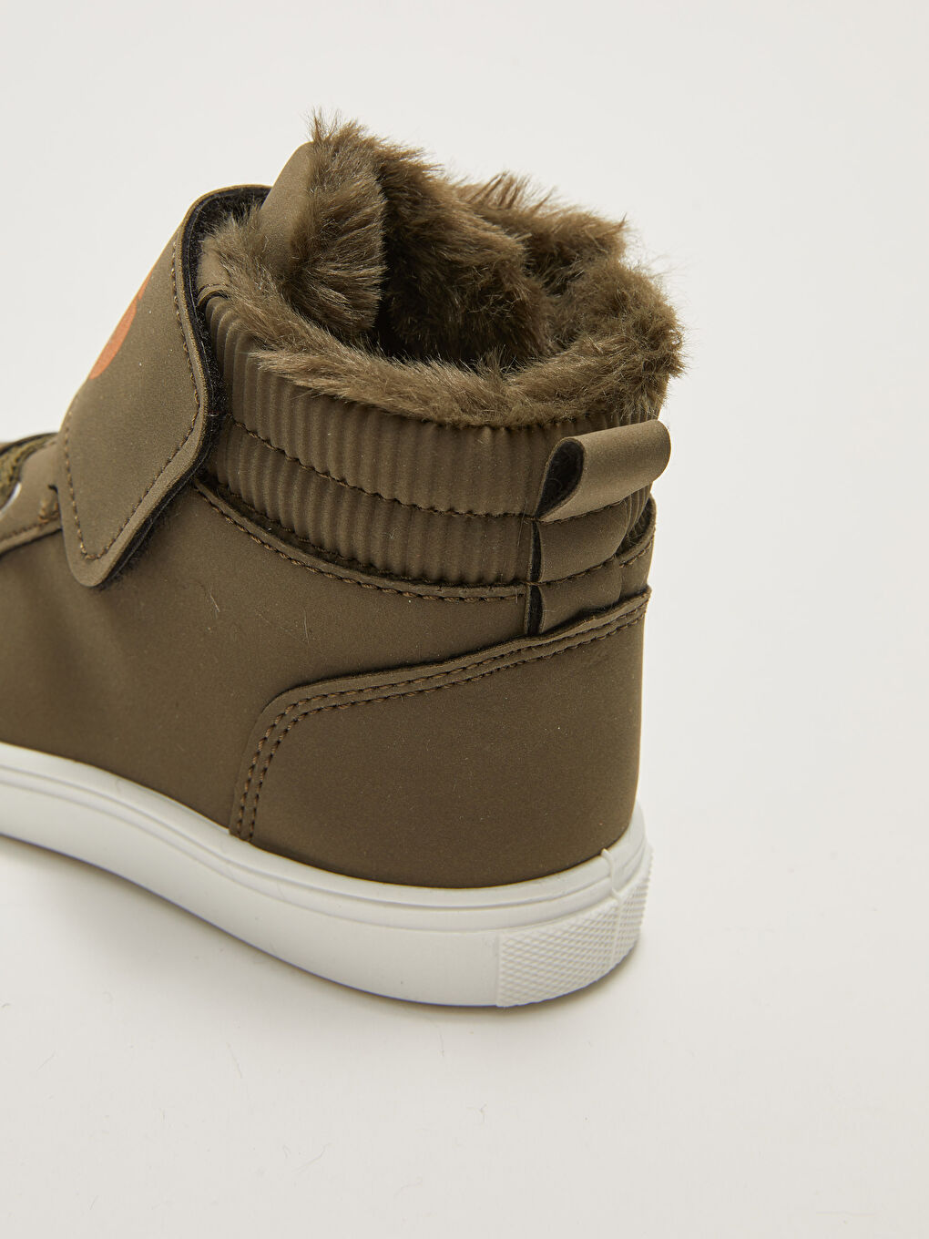 Détail Brodé et Doublure en Fourrure Fermeture Velcro Chaussures Quotidiennes Bébé Garçon Cheville-5