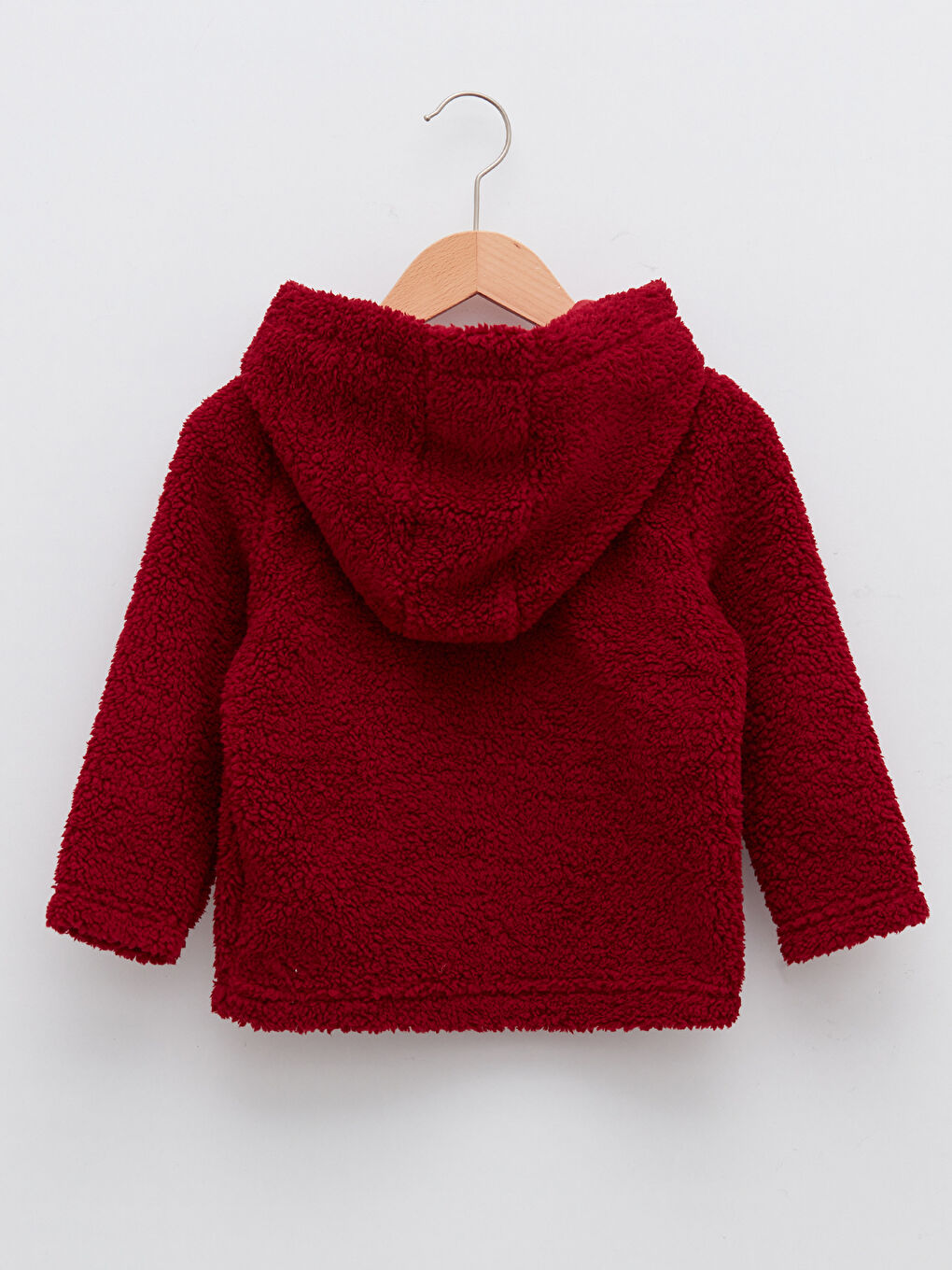 Hooded Long Sleeve Plush Baby Boy Zippered Sweatshirt-1