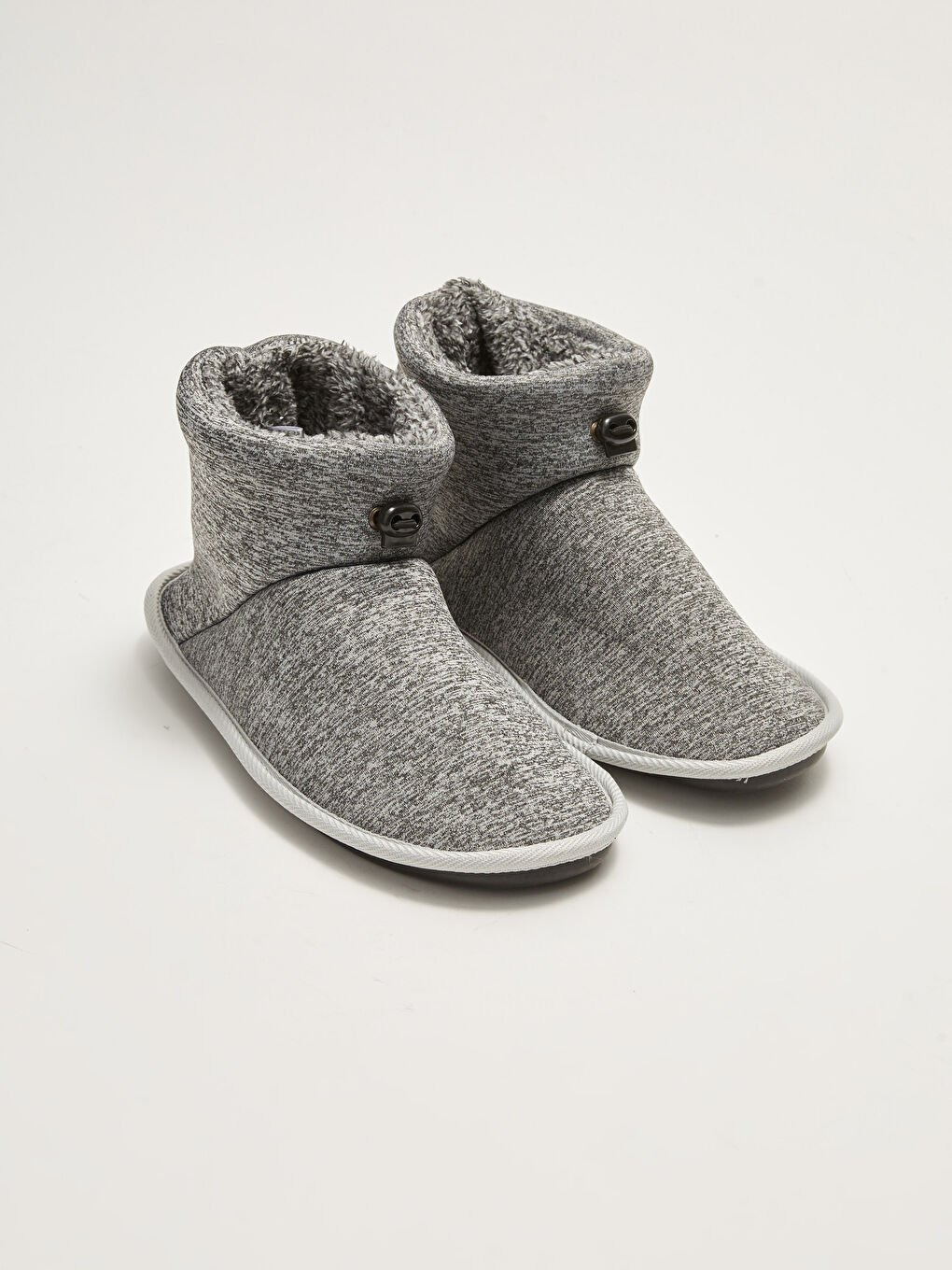 Gri Elastik Bağcıklı Erkek Ev Botu