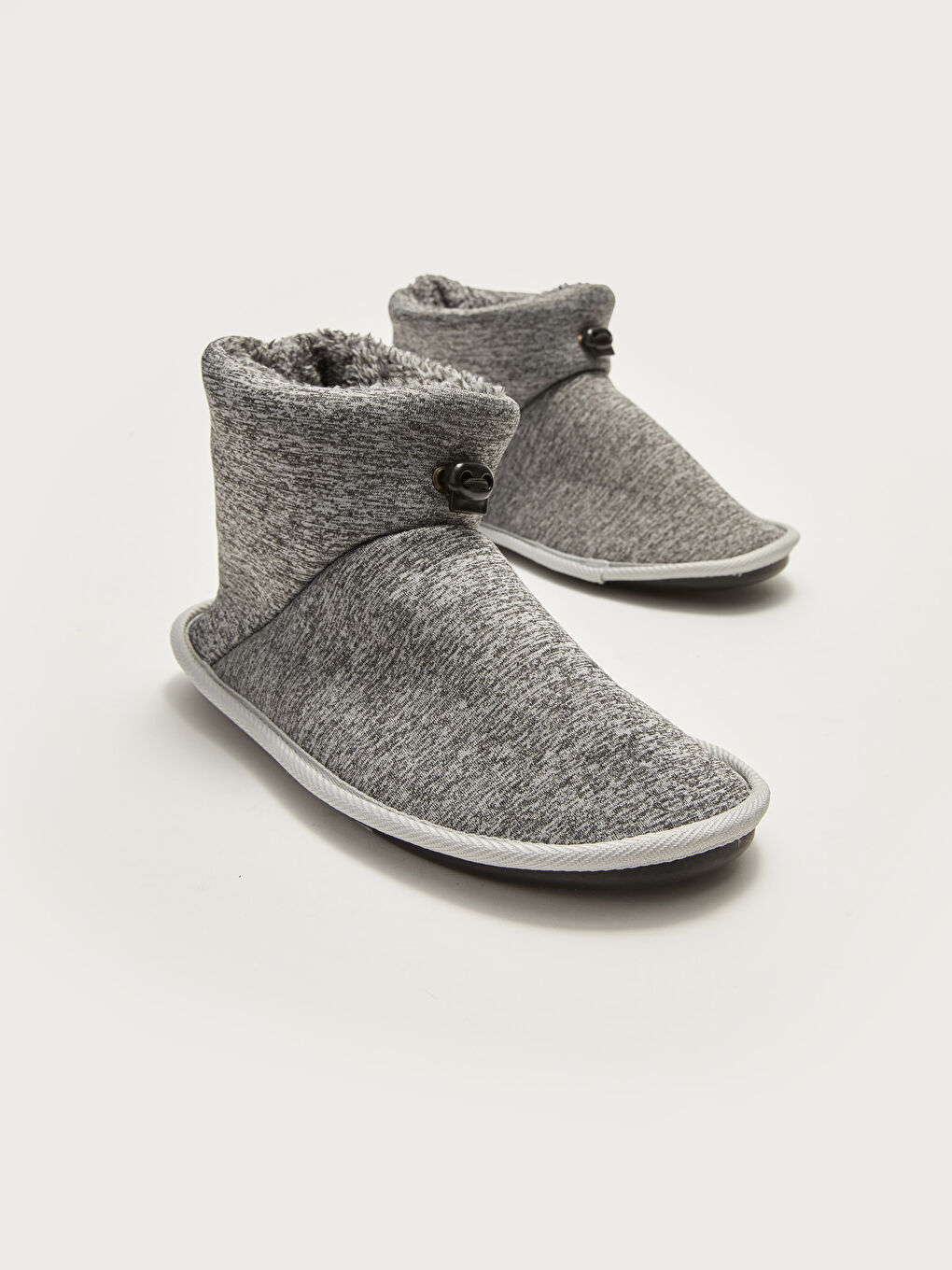 Gri Elastik Bağcıklı Erkek Ev Botu-2