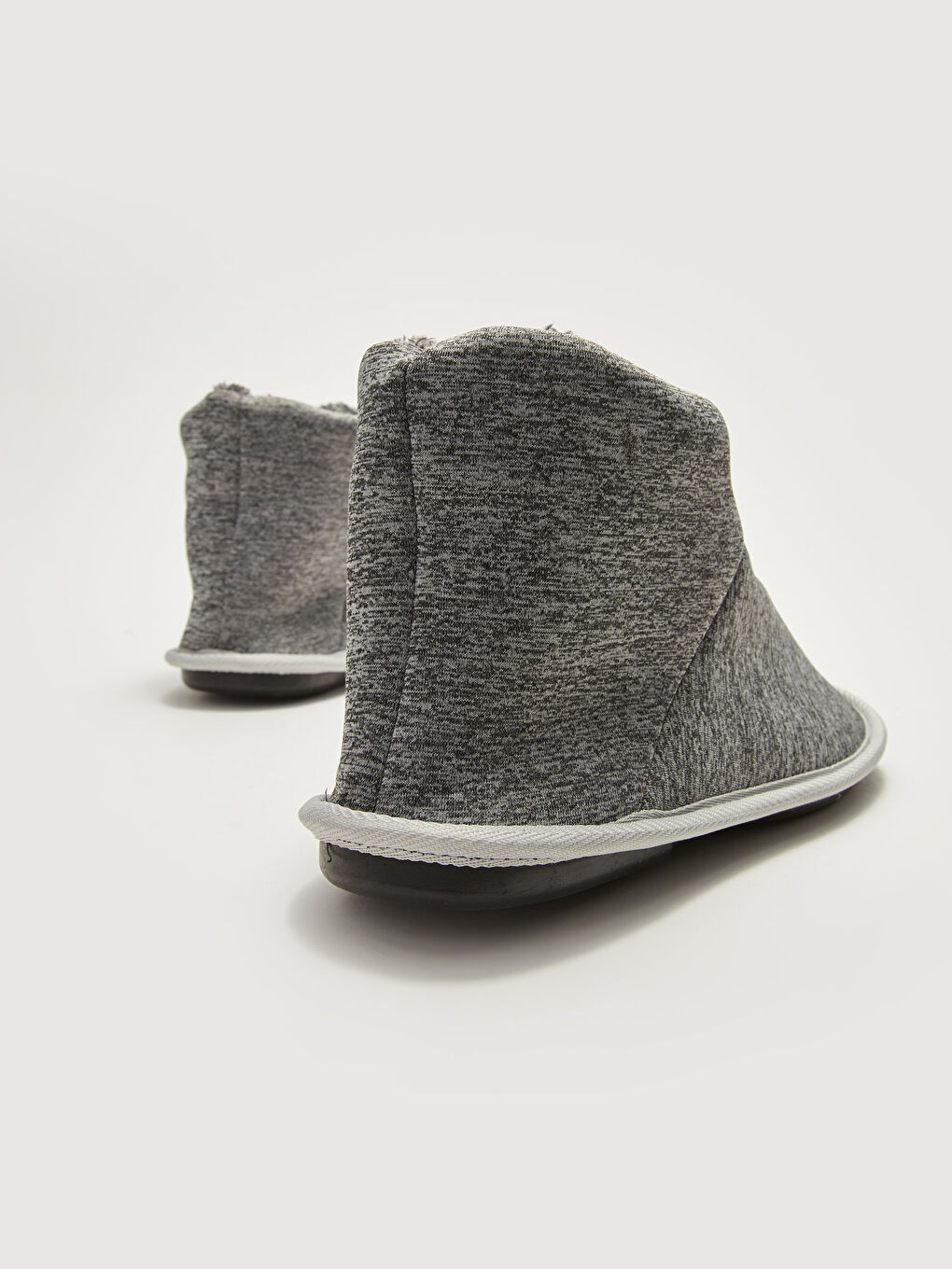 Gri Elastik Bağcıklı Erkek Ev Botu-4