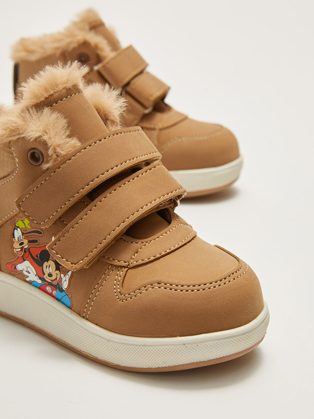 mickey mouse лицензияланған ілмекті және жапсырмалы бекіту күнделікті балаға арналған тобықтан келетін аяқ киім-2