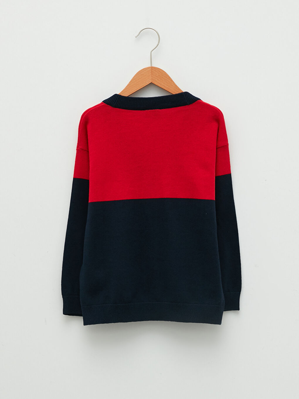LCW Kids V-Ausschnitt Farbblock Langarm Jungen Dünne Strickjacke Cardigan -W1ED53Z4-HPF