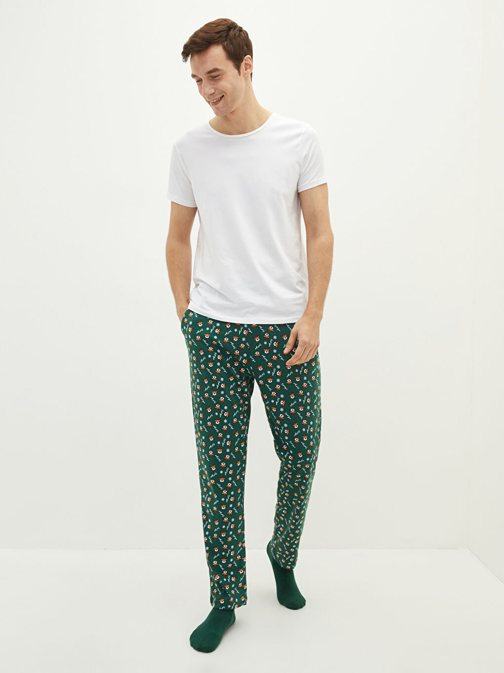 Пижамные Брюки Мужские Стандартного Кроя С Принтом