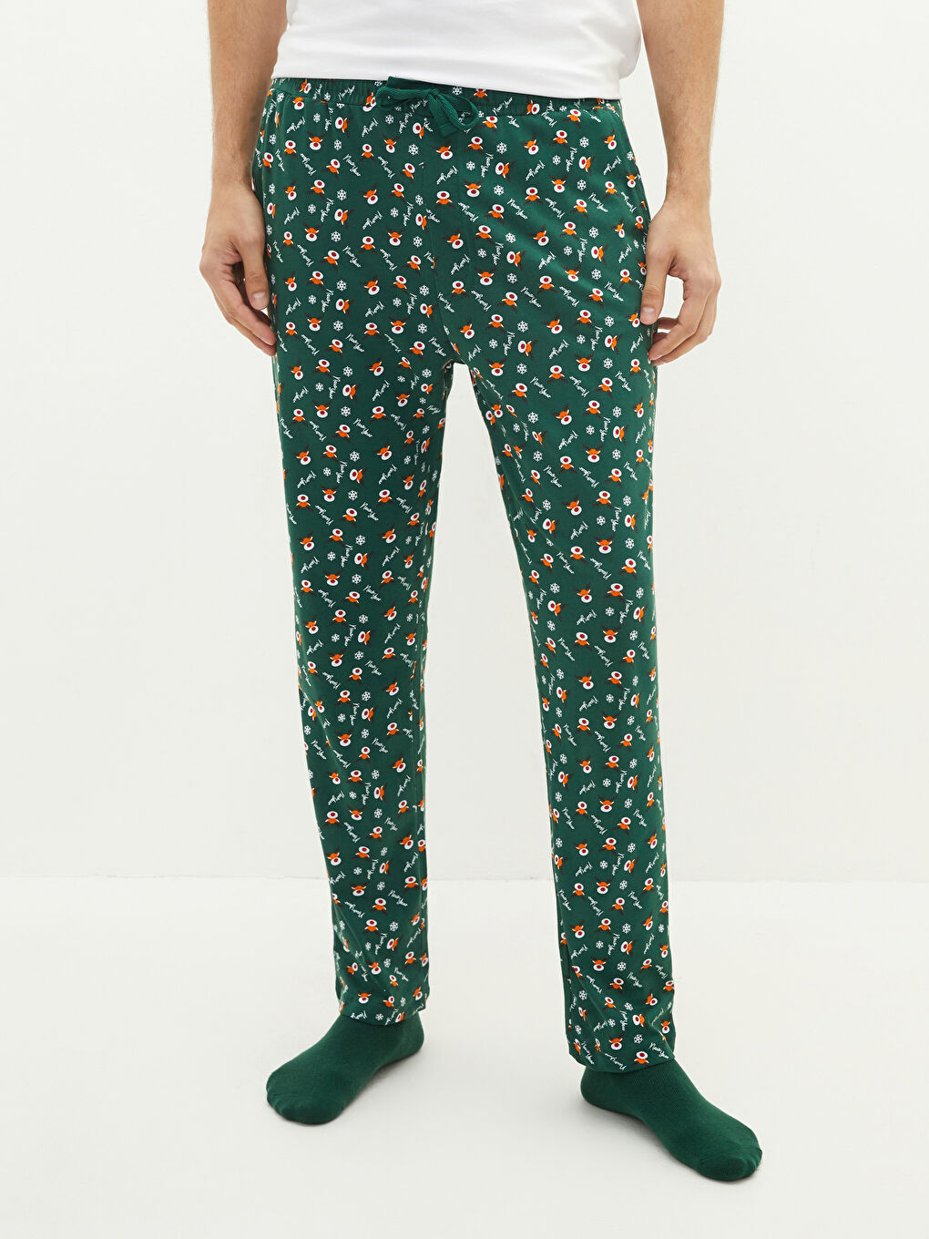 Пижамные Брюки Мужские Стандартного Кроя С Принтом-3