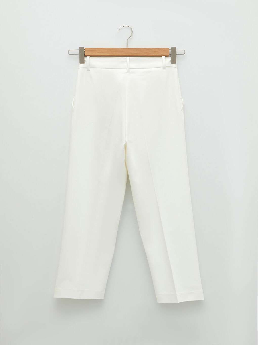 Standard Fit Regular Pocket Detailed Women's Trousers-6