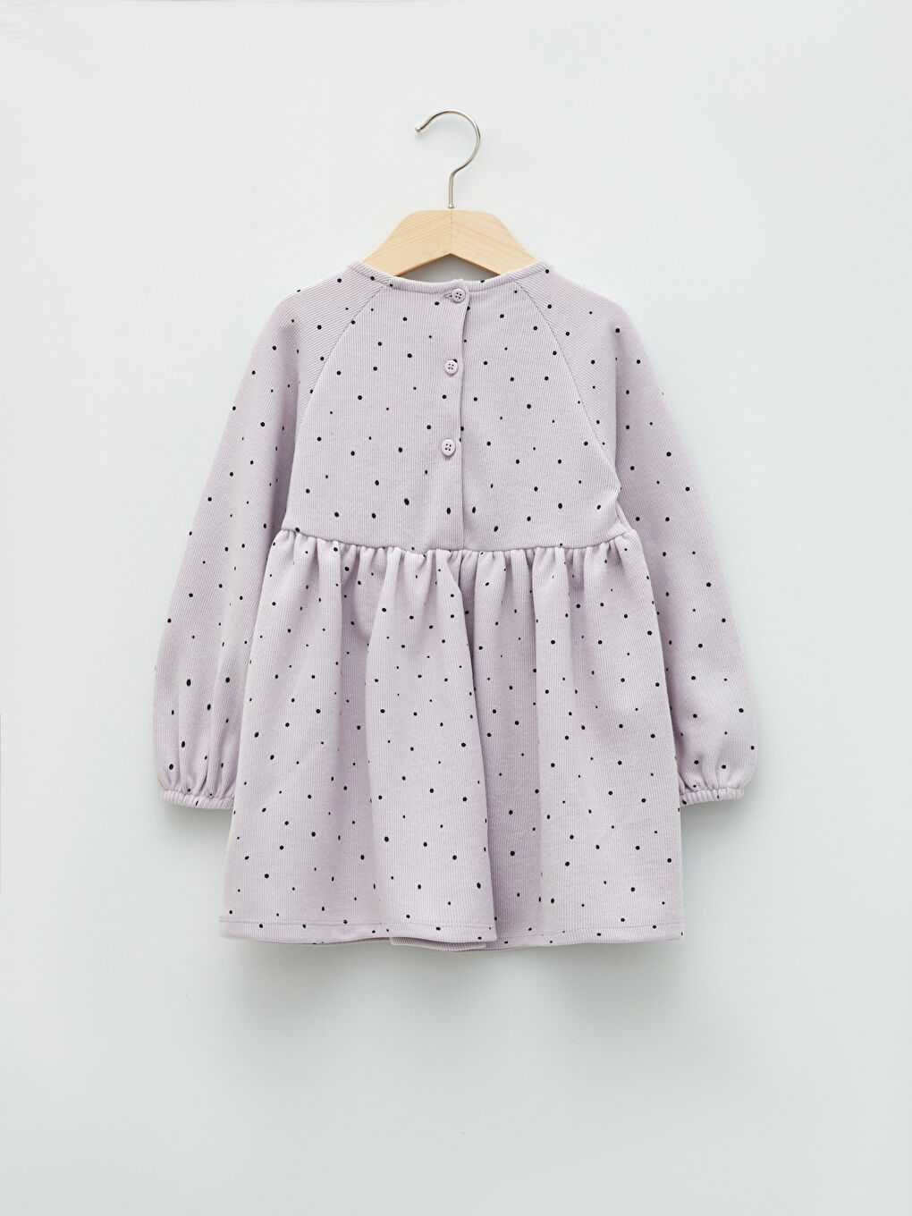 Robe Bébé Fille à Manches Longues Et Col Rond-1