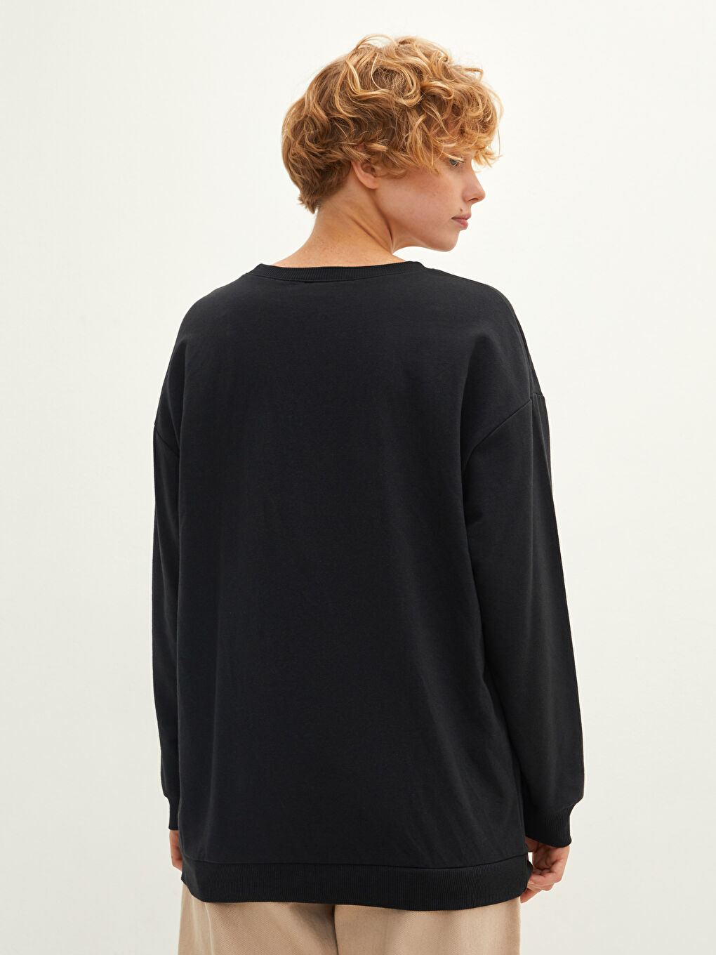 Свитшот с круглым вырезом, с принтом Гарфилда, с длинным рукавом для женщин-4