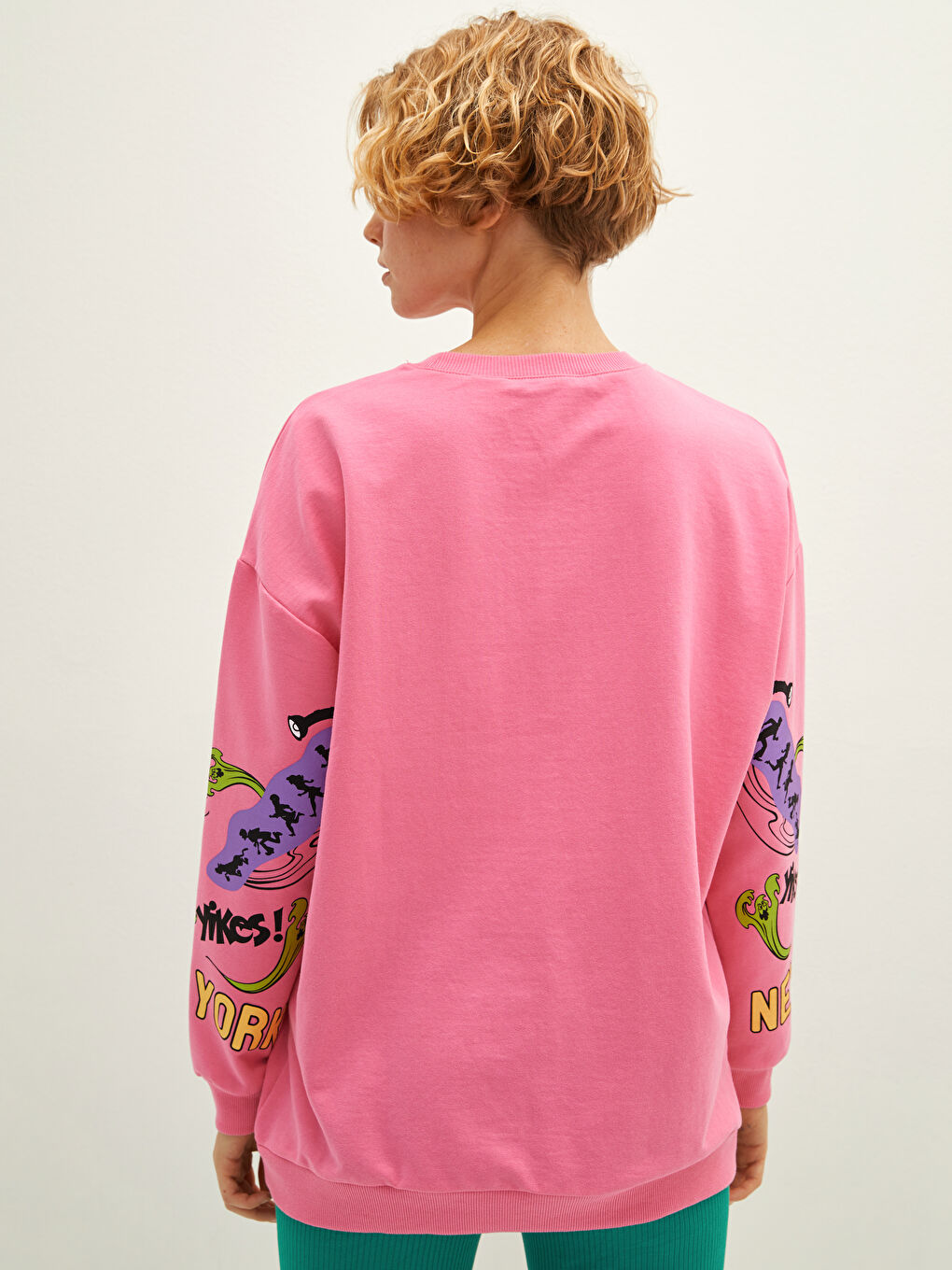 Sweat-shirt à Col Rond Scooby Doo Imprimé à Manches Longues pour Femmes-4