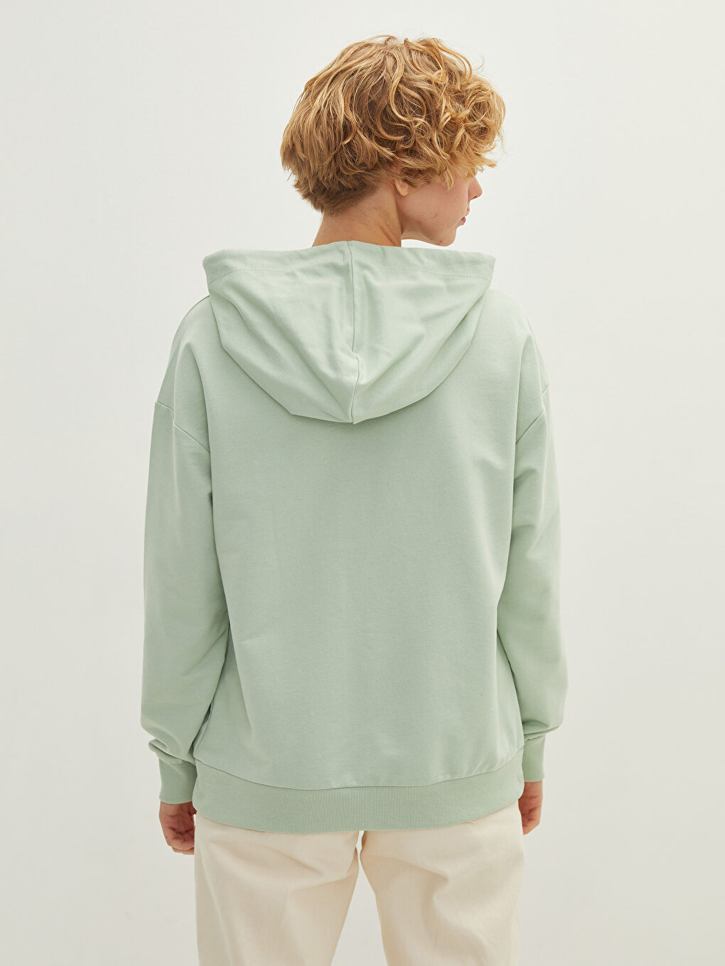 әйелдерге арналған минни маус принтті ұзын жең капюшонды худи-4