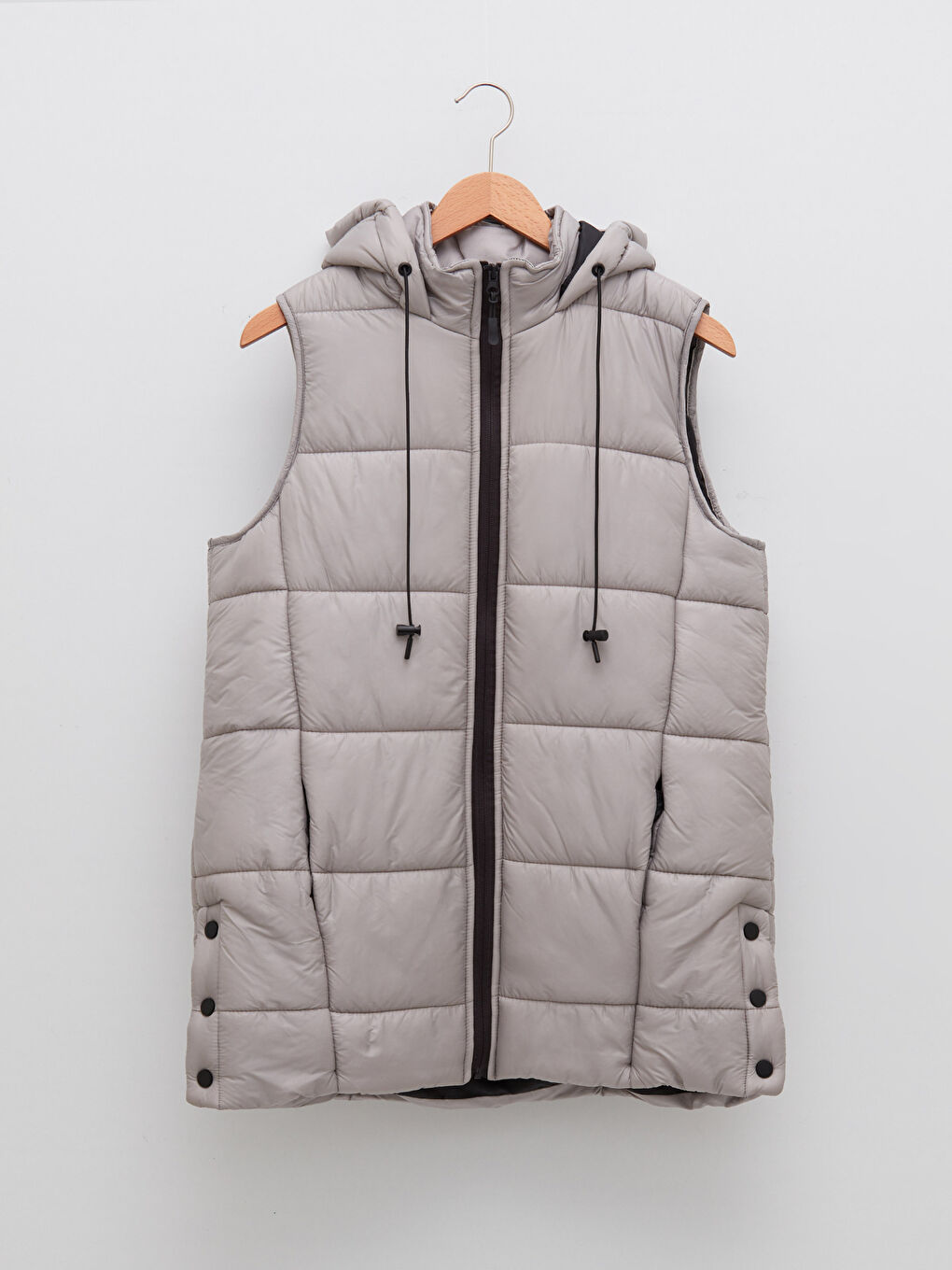 Hooded Quilted Women's Puffer Gilet-6