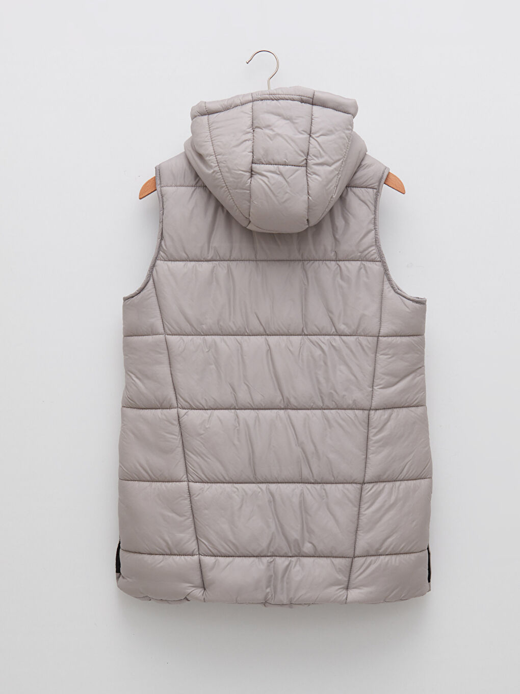 Hooded Quilted Women's Puffer Gilet-7