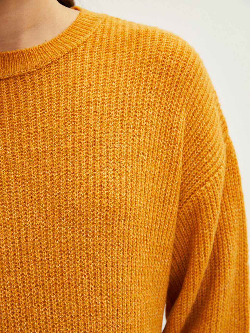 Pulover Tricot pentru Gravide cu Guler Rotund, Mânecă Lungă, Regular-7