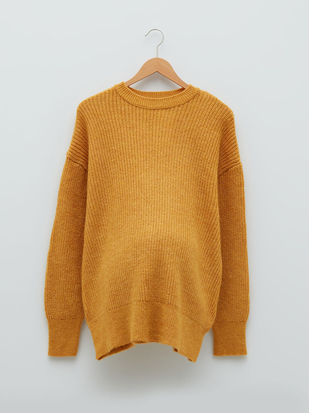 Pulover Tricot pentru Gravide cu Guler Rotund, Mânecă Lungă, Regular-9