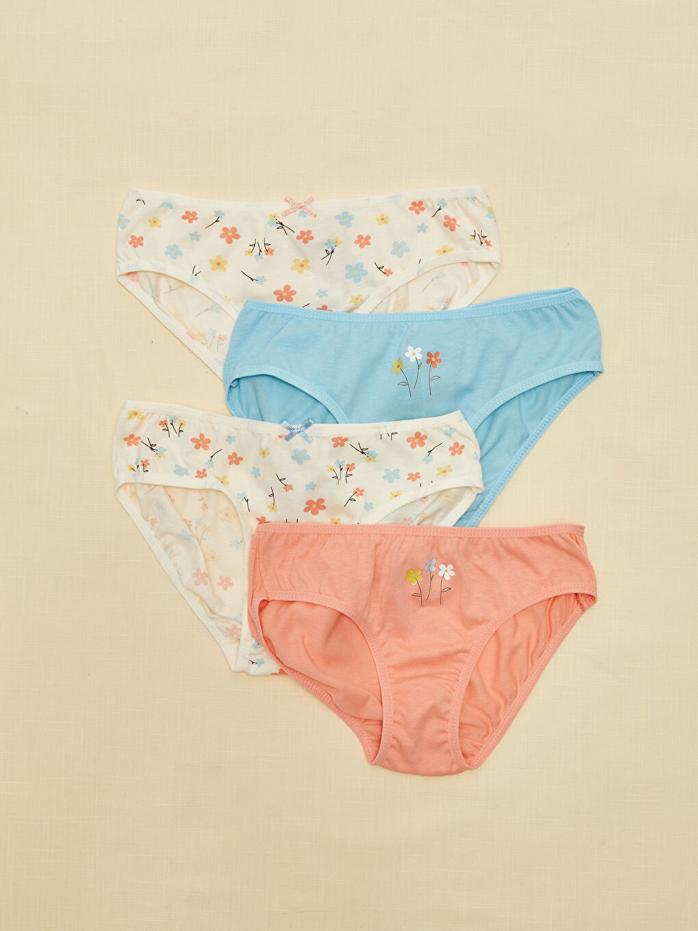 Printed Girl Panties 4 Pieces