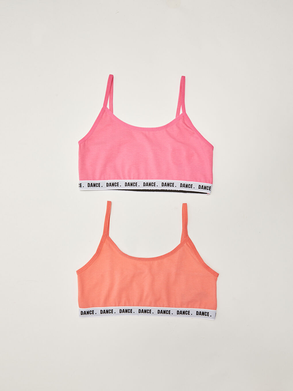 Bustier pentru Fete din Bumbac Fără Bretele, Pachet de 2