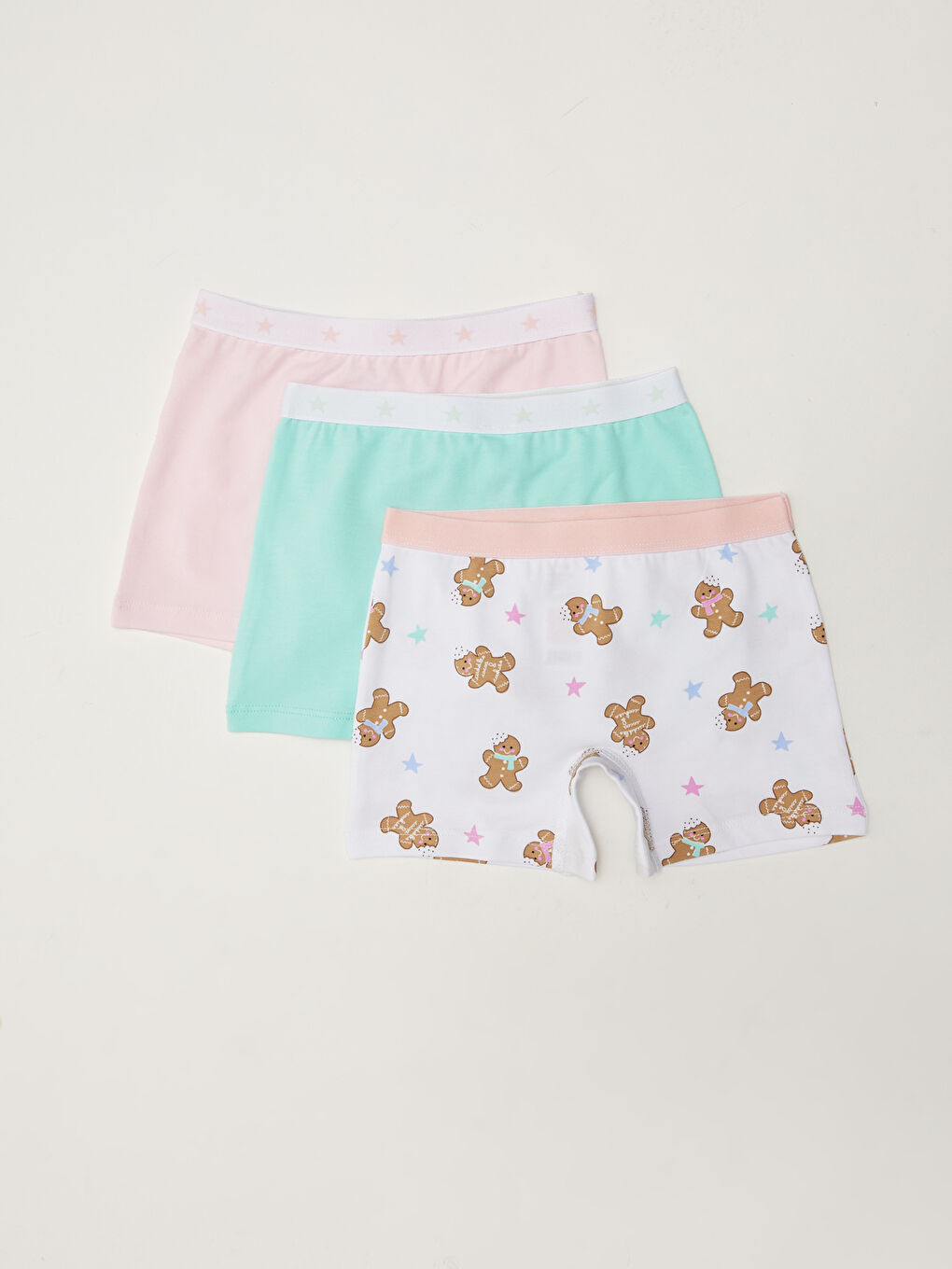 Boxeri Fete din Bumbac 3-Bucăți