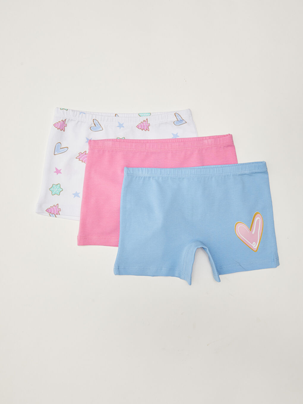 LCW Kids Baumwoll-Boxershorts für Mädchen, 3er-Pack -W1EH40Z4-LU8