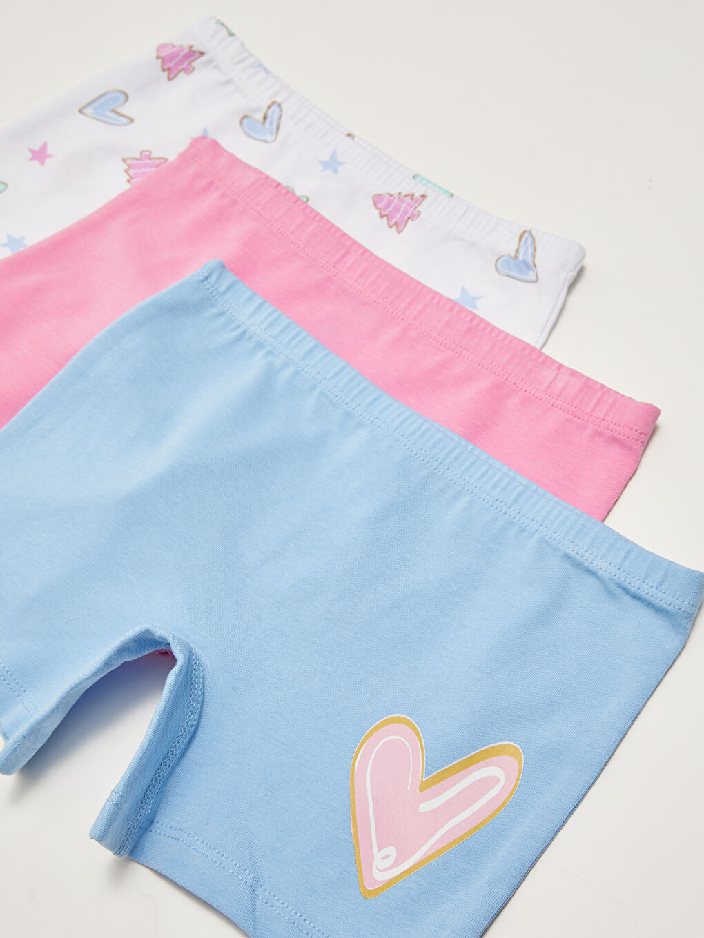 LCW Kids Baumwoll-Boxershorts für Mädchen, 3er-Pack -W1EH40Z4-LU8