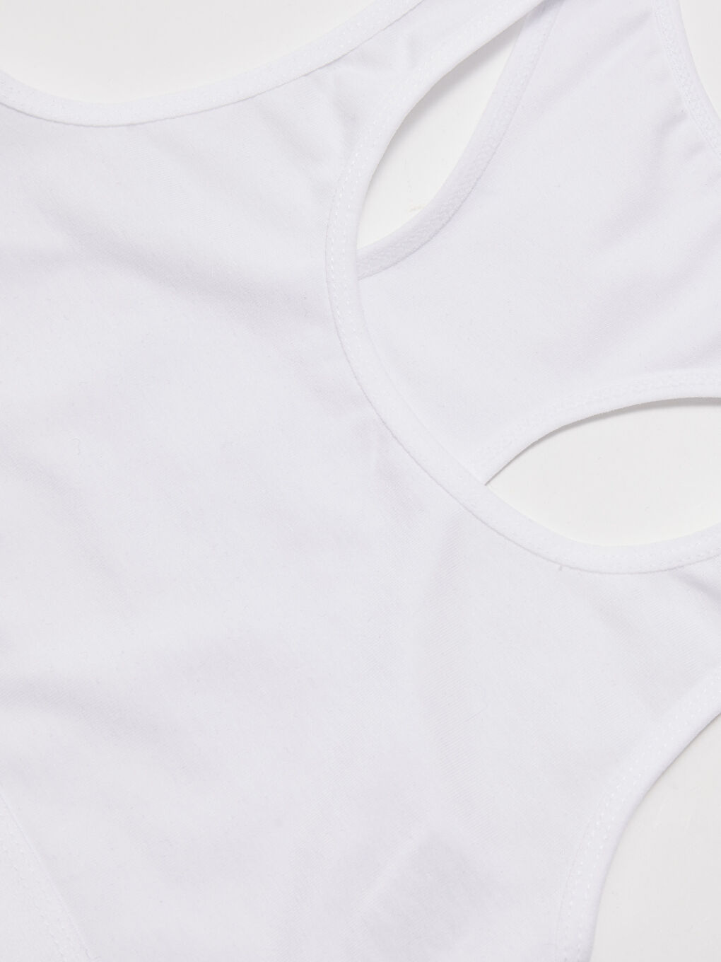 Basic Cotton Girls' Bustier Top 2 Pack-2