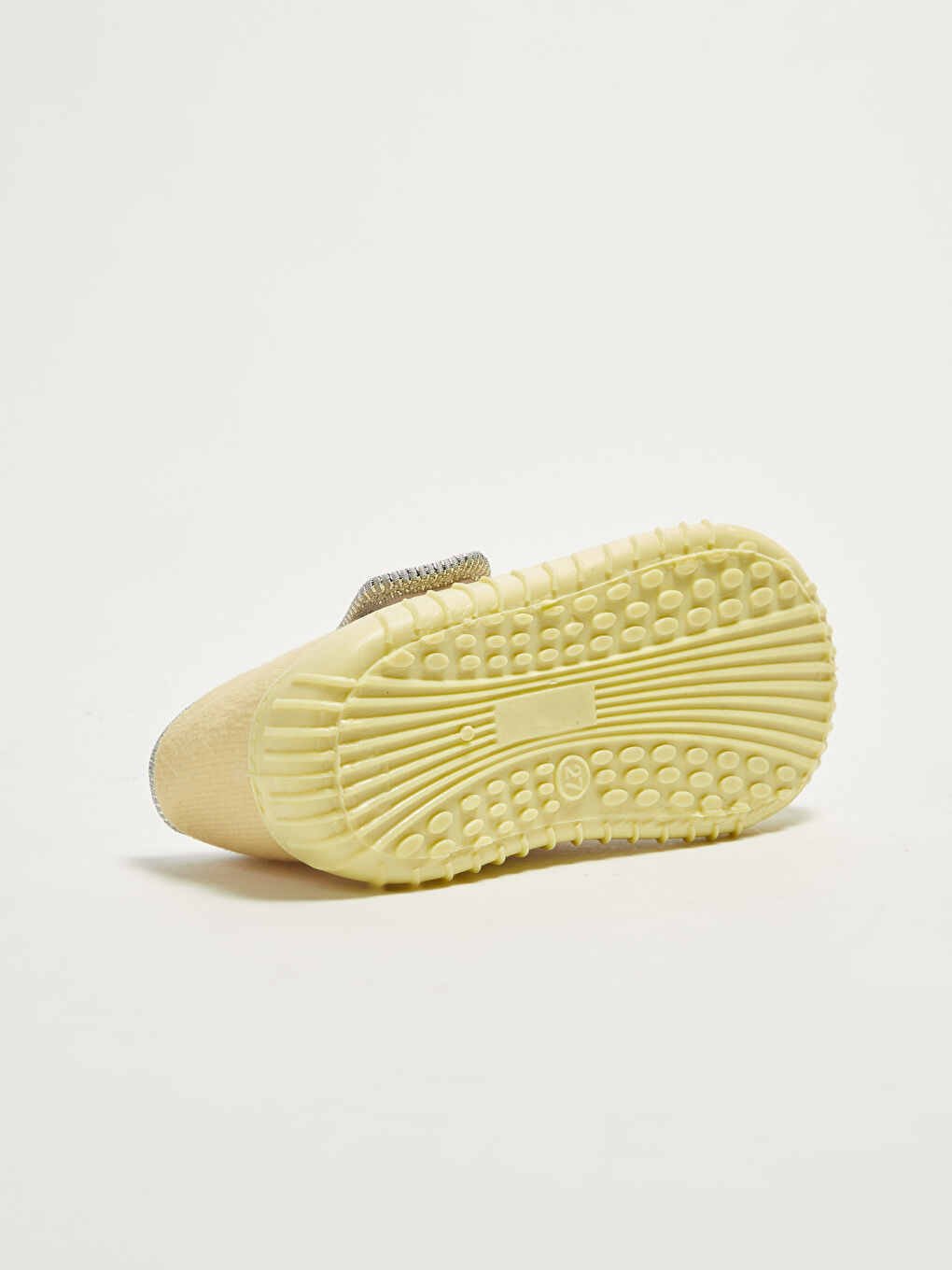 Sarı Baskılı Cırt Cırtlı Kız Çocuk Panduf-3