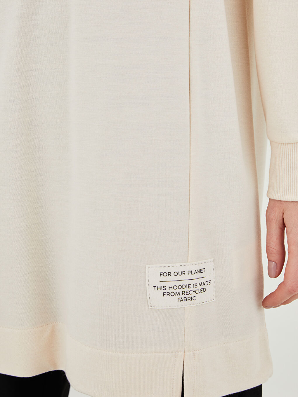 LCW Modest Rundhalsausschnitt Etikett Bedruckt Langarm Sweatshirt-Tunika für Damen -W1EJ38Z8-T7S