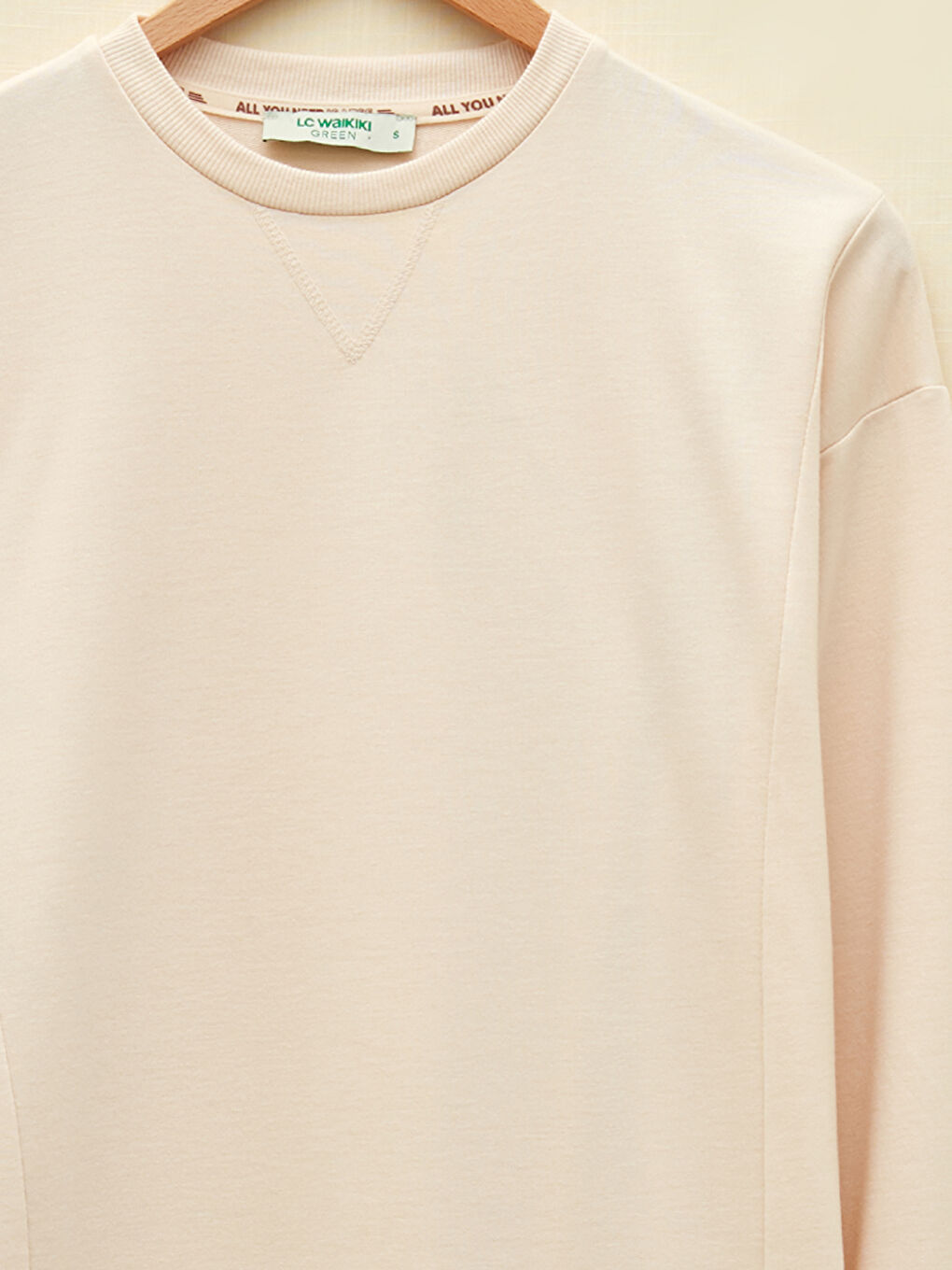 LCW Modest Rundhalsausschnitt Etikett Bedruckt Langarm Sweatshirt-Tunika für Damen -W1EJ38Z8-T7S