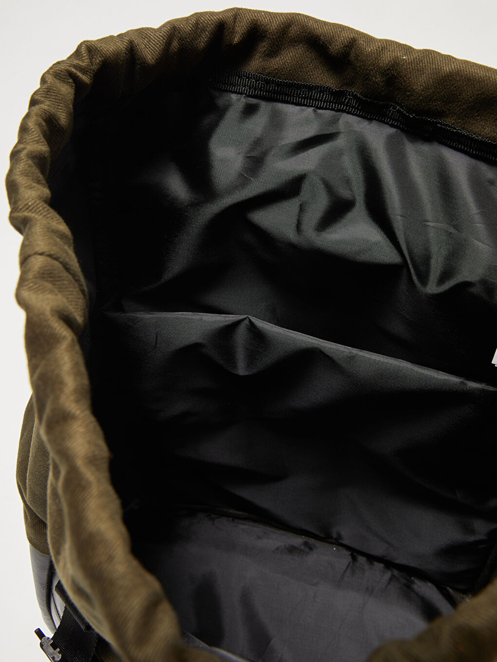 Рюкзак Мужской Холщовый С Деталями Под Кожу-5