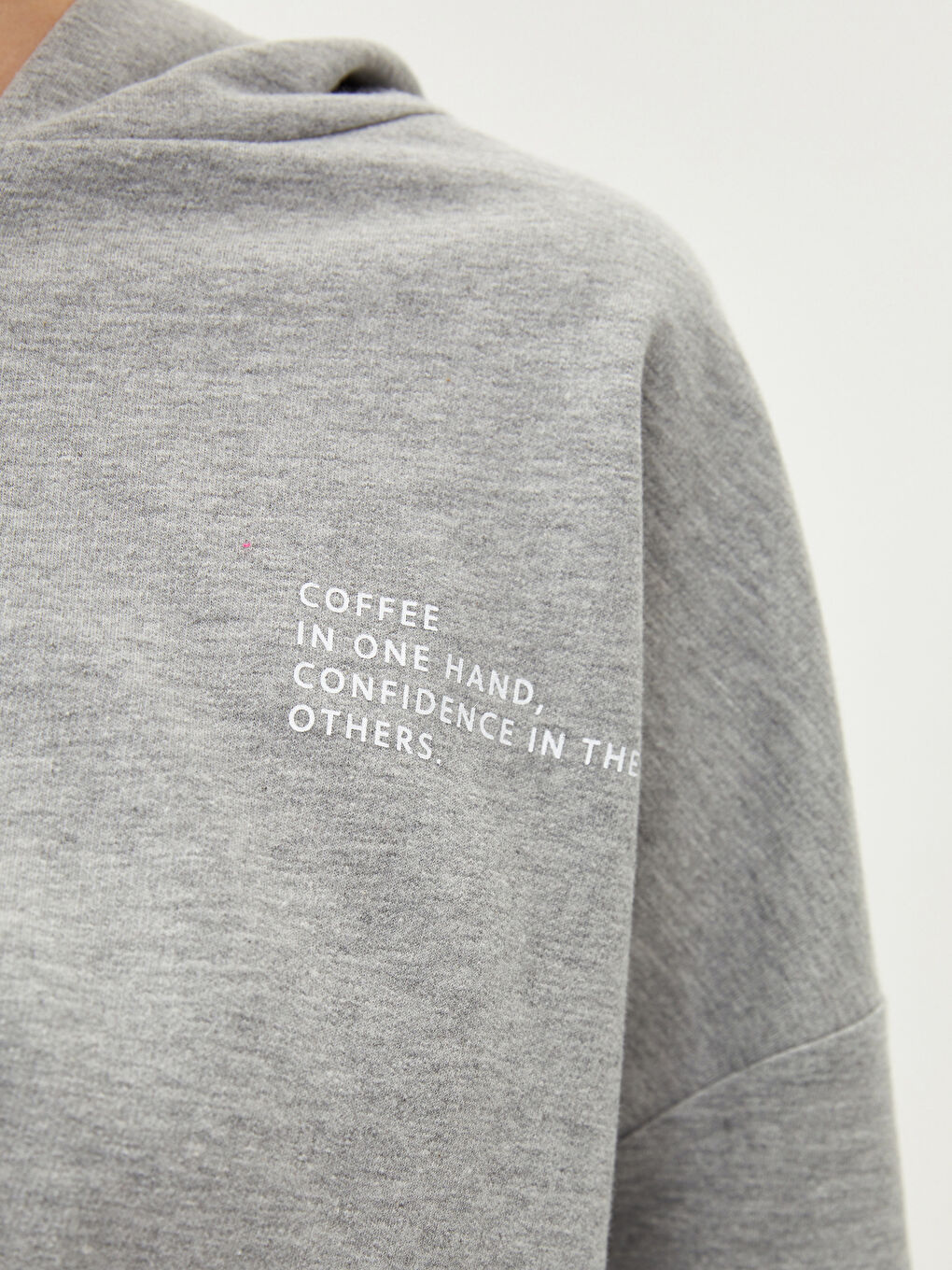 Cardigan Sport cu Glugă, Imprimat cu Slogan, Mânecă Lungă pentru Femei-3