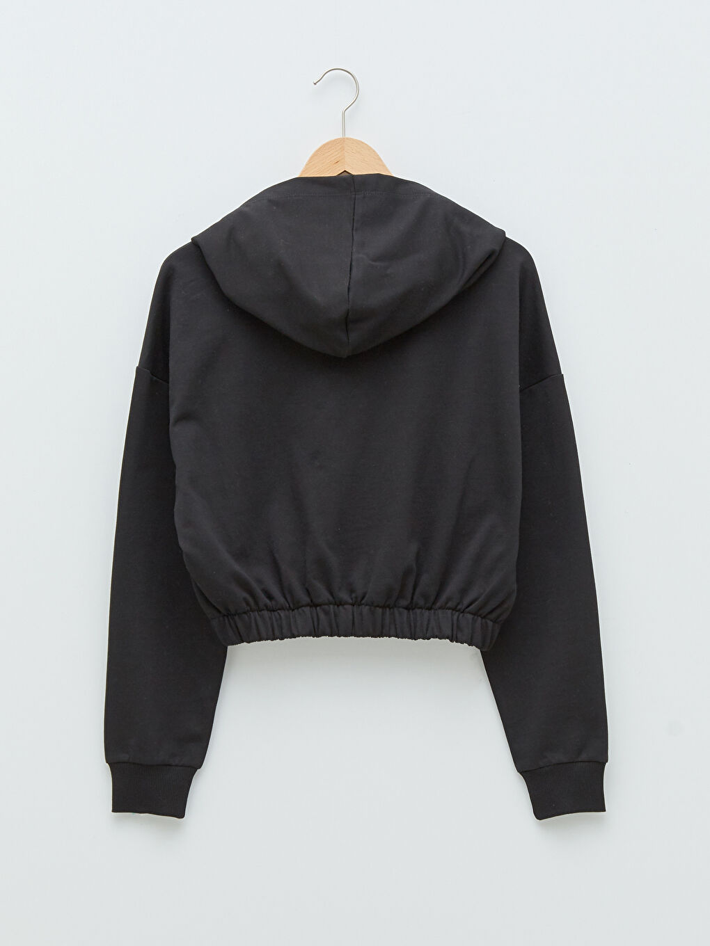 Hooded Slogan Printed Long Sleeve Women's Sports Cardigan-6