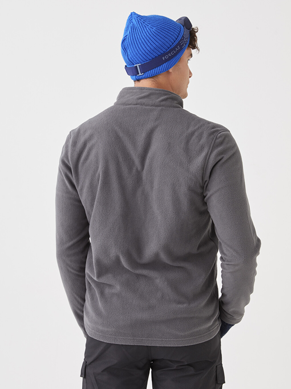 Cardigan De Sport En Polaire À Col Cheminée Pour Hommes Coupe Standard-4