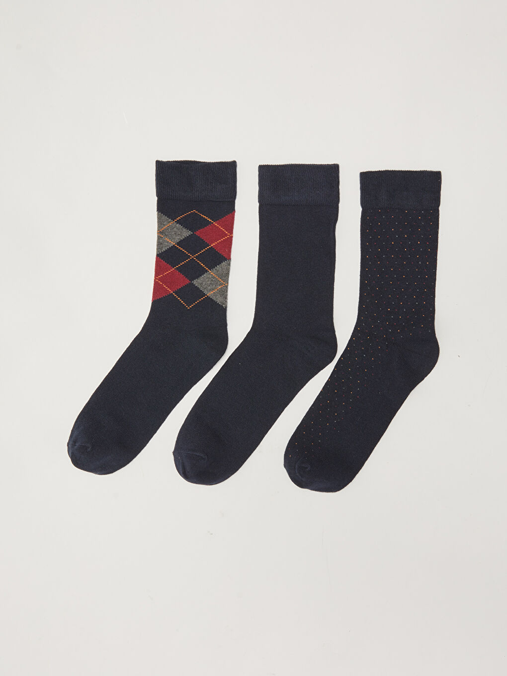 Chaussettes de cheville à motifs pour Hommes, lot de 3 pièces-1