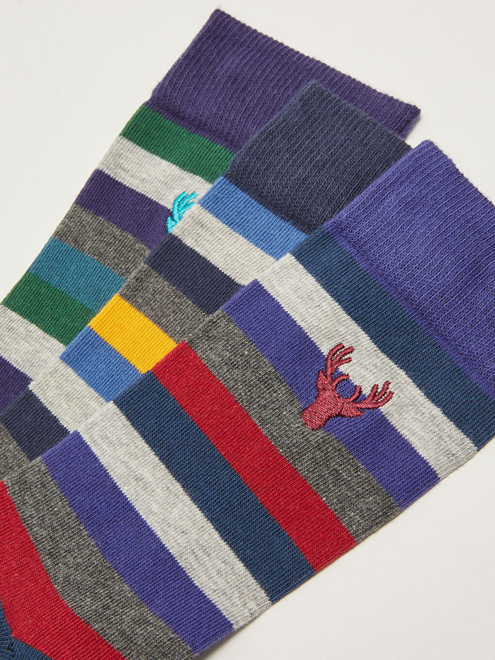 Striped Men's Ankle Socks 3-pack-2